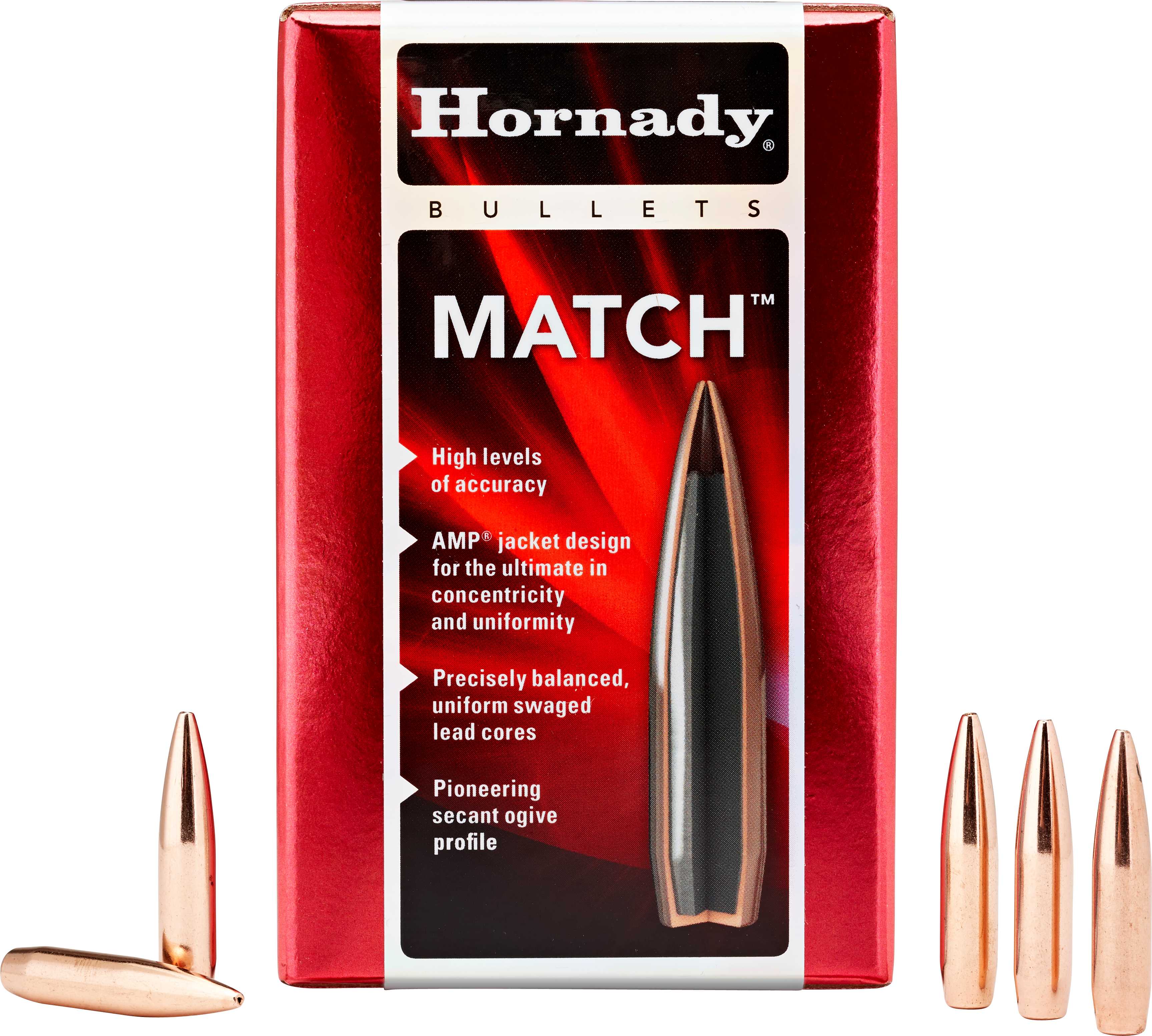 Hornady 30 Caliber Bullets .308" 208 Grains BTHP Match/100 30733