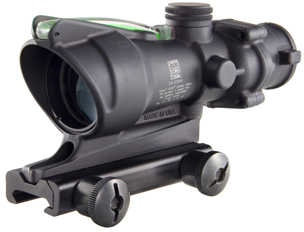 Trijicon ACOG Rifle Scope 4X 32 Green Chevron Matte Flattop Adapter Ta31F-G