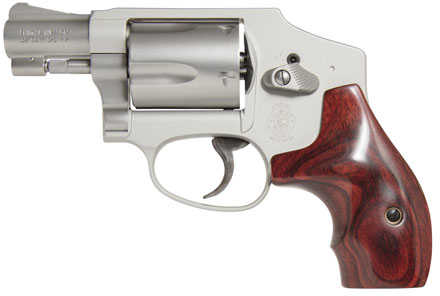 Smith & Wesson M642 Lady Revolver 38 Special 1.88" Barrel Stainless Steel 5 Round With Wood Grip