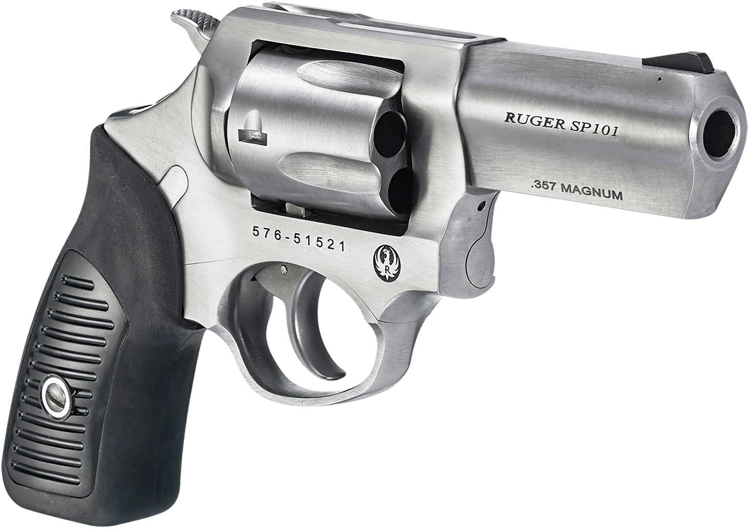 Ruger SP101 Revolver 357 Mag 3" Barrel 5 Shot Triple-Locking Cylinder Satin Stainless Steel