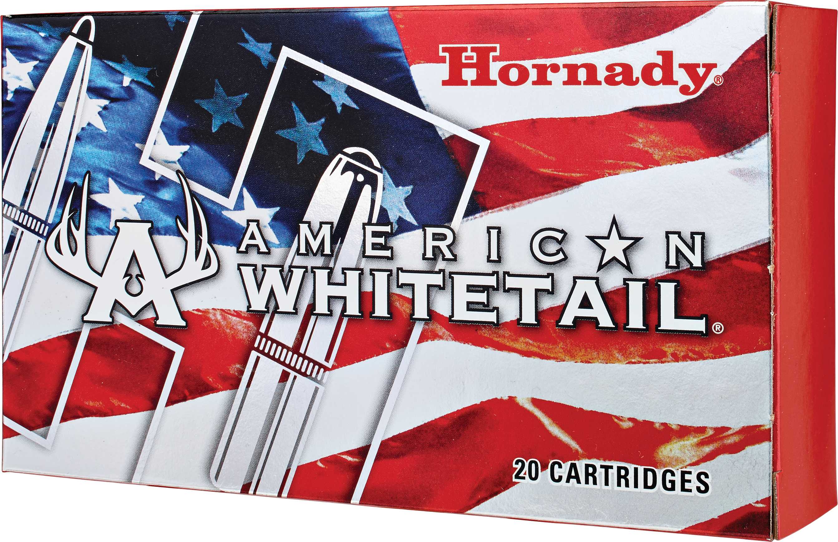 Hornady American Whitetail 25-06 Rem 117 gr 2990 fps InterLock Boat-Tail Soft Point Ammo 20 Round Box
