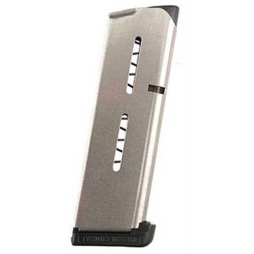 Wilson Combat Magazine for Officers Model/Compact 1911s .45 ACP - 7 round - Standard .350" basepad - Stainless Air 47OX