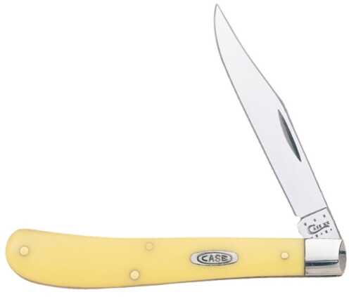 Case Cutlery Yellow Handle Series 31048 CV Barehead Slim Trap 00031