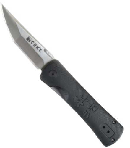 Columbia River Knife & Tool Heiho Folding Knife/Assisted AUS 8/Satin Plain Modified Tanto Dual Thumb Disc/Pocket Clip 3.