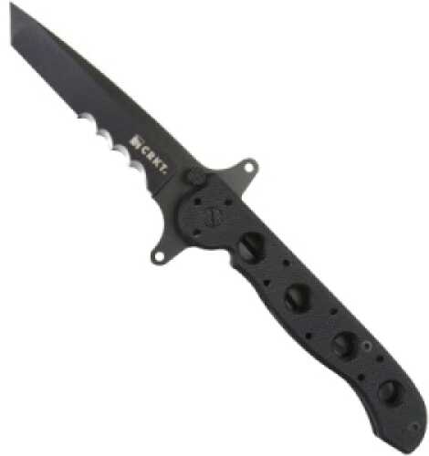 CRKT M16-13SFG M16 13SFG 3.50" Folding Tanto Veff Serrated 1.4116 Tin Blade G10 Black Handle