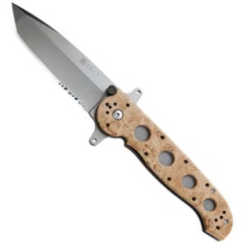 Columbia River Knife & Tool M16 Special Forces Folding AUS 4/Bead Blast Combo Tanto Point Dual Thumb Stud/Flipper/