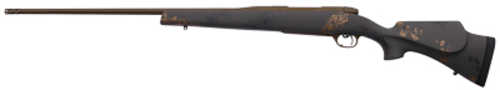 Weatherby Mark V Camilla Ultralight Bolt Action Rifle<span style="font-weight:bolder; "> 280</span> <span style="font-weight:bolder; ">Ackley</span> Improved 24" Barrel #1 Fluted Light Contour Cerakote Finish Midnight Bronze Fiberglass Stock Black with Smoke and Gold Sponge Accents Muzzle Brake (adds 2") 4 Rounds Right Hand