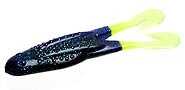 Zoom Lures Horny Toad 4.25in 5/pk Junebug/Chartreuse Md#: 083-123