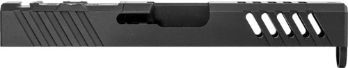 Grey Ghost Precision for Glock 19 Gen4 Stripped Slide With RMR Cut V1 Pattern Black Nitride Finish G10 Cover Plate