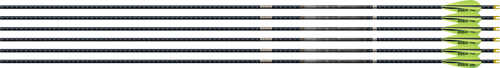 EASTON 4MM EMJ Match Grade 340 6-Pack W/ 3" AAE Hybrid VANES