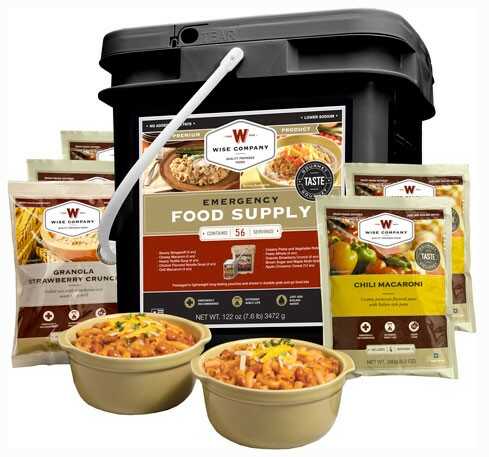 Wise Foods Breakfast & ENTREE Kit 56 Serving Black Bucket