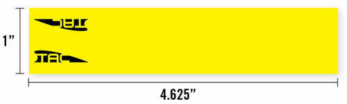Tac Vanes Standard Arrow Wrap 4.675" Yellow 13 Pack