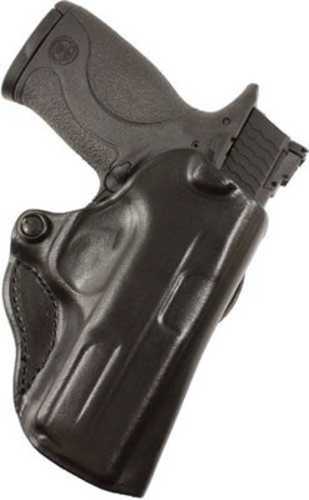 DESANTIS Mini Scabbard Holster RH OWB Leather M&P 4-4.25" Black
