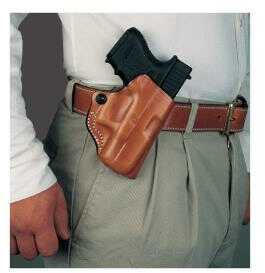 DESANTIS Mini Scabbard Holster RH OWB Leather 1911 3-3.5" Tan