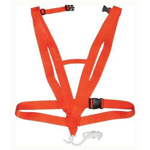 Hunter Specialties Hs Deer Drag Deluxe Body Harness Style Safety Orange