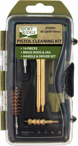 Sport Ridge Cleaning Kit Pistol 40Cal/10MM 14Pc