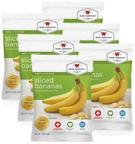 Wise Foods Freeze Dried BANANAS Case Of 6