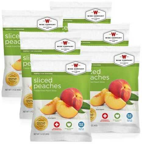 Wise Foods Freeze Dried PEACHES Case Of 6