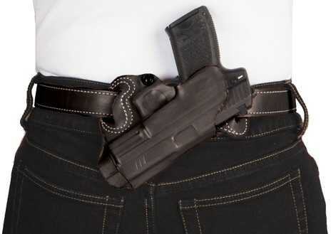Small Of Back Holster RH OWB Leather for Glock 20,21 Black
