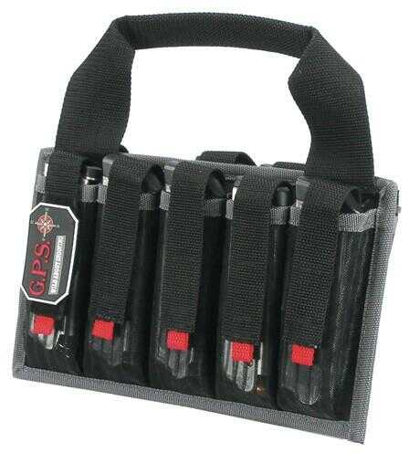 G.P.S. Tactical Pistol Magazine Tote Holds 10-Pistol Mags Black