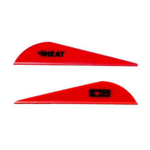 Bohning Archery Heat Vane 2.5" Solid Red 36Pk