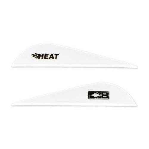 Bohning Archery Heat Vane 2.5" Solid White 36Pk