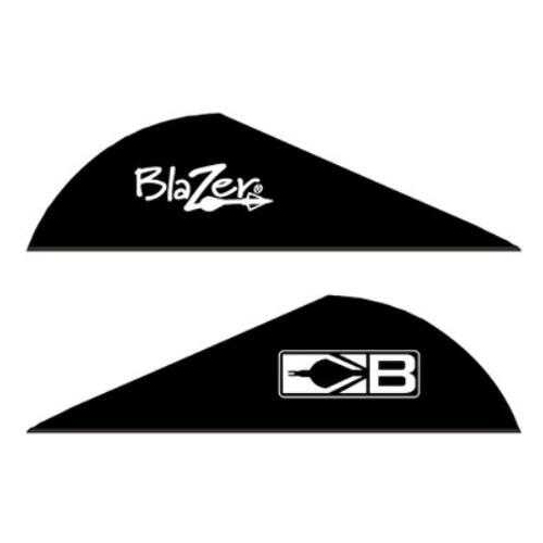 Bohning Archery Blazer VANES 2" Solid Black 36Pk