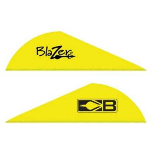 Bohning Archery Blazer VANES 2" Solid Neon Yellow 36Pk