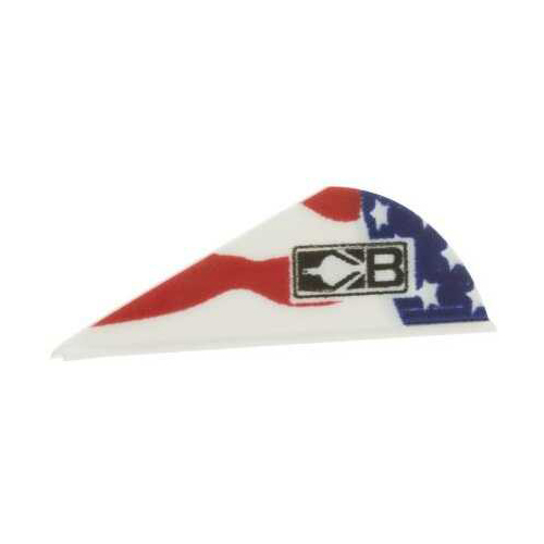 Bohning Archery Blazer VANES True Color 2" American Flag 100Pk