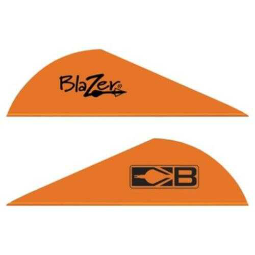 Bohning Archery Blazer VANES 2" Solid Neon Orange 100Pk