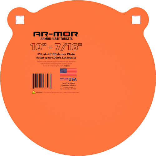 Ar-mor 10" Mil46100 Steel Gong 7/16" Thick-img-0