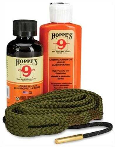 Hoppe's 1-2-3 Done! Cleaning Kit 9MM Pistol Clam Pack Includes Bore Snake Solvent and Oil 110009