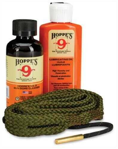 Hoppe's 1-2-3 Done! Cleaning Kit .30 Cal Rifle Clam Pack Includes BoreSnake Solvent and Oil 110030