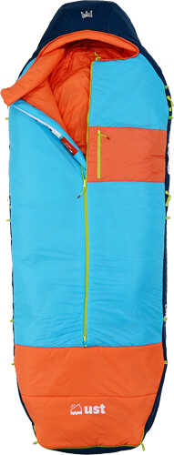 ULTIMATE SURVIVAL TECHNOLOGIES Monarch Sleeping Bag 80"X32" 3 Temp Range W/ Sack