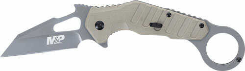 S&W Knife M&P Extreme Ops 3" KARAMBIT Spring Assist FDE
