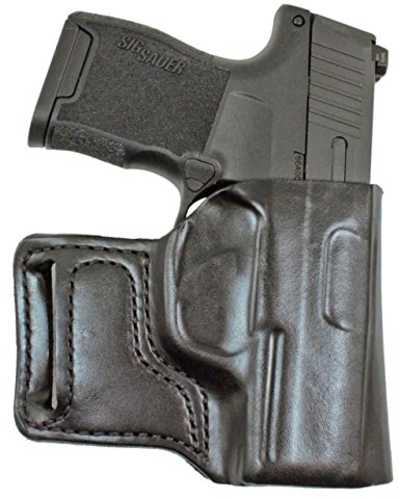 DESANTIS E-GAT Slide Holster OWB LH Leather Sig P365 Black