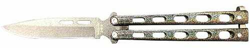 Bear & Son Butterfly Knife 2.38" Galaxy PWDR Coat SPR PNT