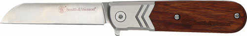 Click to see larger image. SMITH &WESSON Knife Rosewood Executive Barlow 2.75" Folding Blade