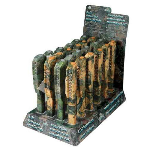 Rivers Edge Products Display 8-Led Camo Clip Light 24-Pack