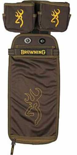 Browning 125188 Comp Series Shell Pouch Brown Water-Resistant Polyester, Shell Pouch & Box Carriers, Molle & Belt Clip