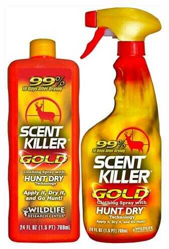 Wildlife Research WRC Scent Elimination Spray Killer Gold Combo 2-24Oz