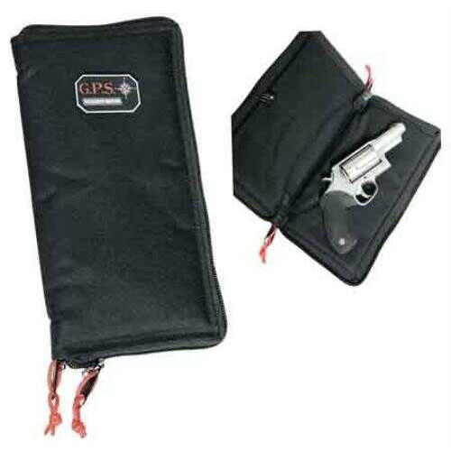 G.P.S. Tactical Pistol Sleeve Large Lockable Zipper Black Nylon