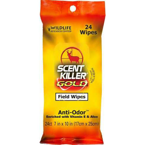 Wildlife Research WRC Field Wipes Scent Killer Gold 24-Pack