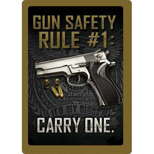 Rivers Edge Products Sign 12"X17" "Gun Safety"