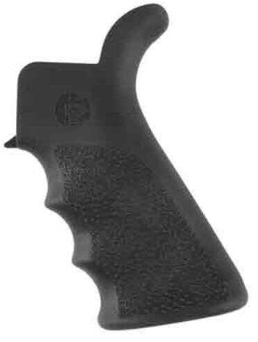 Hogue AR-15 Rubber Grip Beavertail w/Finger Grooves Black 15020