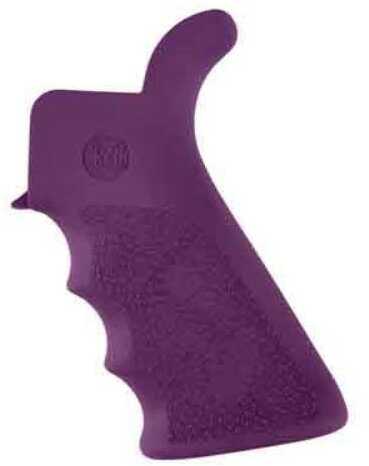 Hogue AR-15 Beavertail Grip W/Finger GROOVES Purple