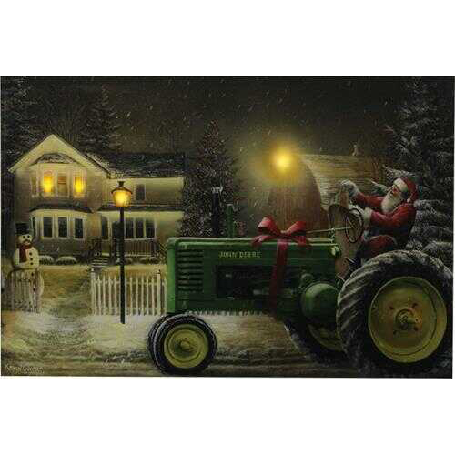 Rivers Edge Products LED Art-Santa /Tractor 24x16 Inches Md: 1777