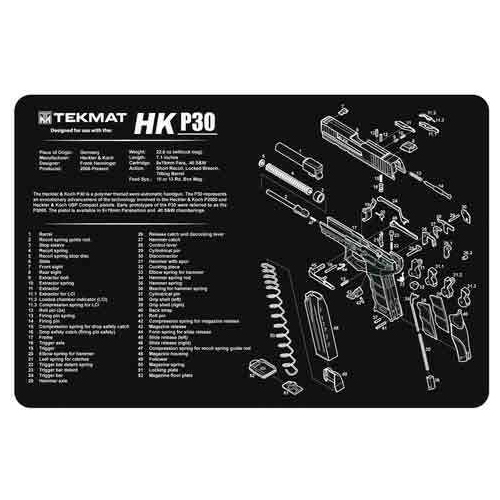 TekMat Armorers Bench Mat 11"X17" Heckler & Koch P30