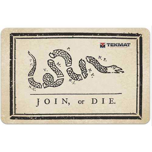Armorers Bench Mat 11"X17" Join Or Die Flag Md: 17JOIN