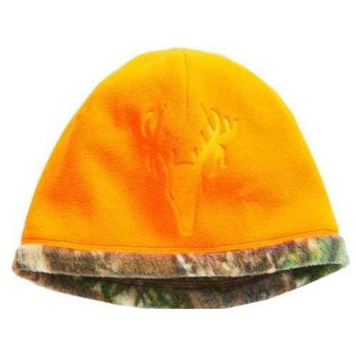 Hot Shot Youth Casual Beanie Debossed Fleece Blaze Rted Os